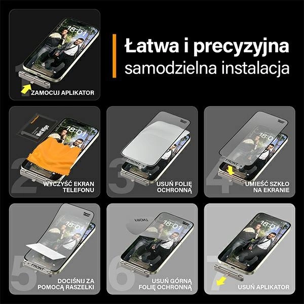 PanzerGlass Matrix Ultra-Wide-Fit hybrid glass for iPhone 15 Plus with positionereng