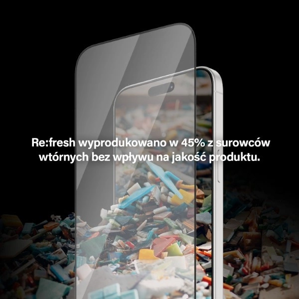 PanzerGlass Re:fresh Glass for iPhone 15 Pro with positionereng