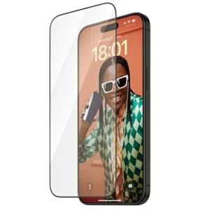 PanzerGlass Re:fresh Glass for iPhone 15 Pro Max with a positionereng