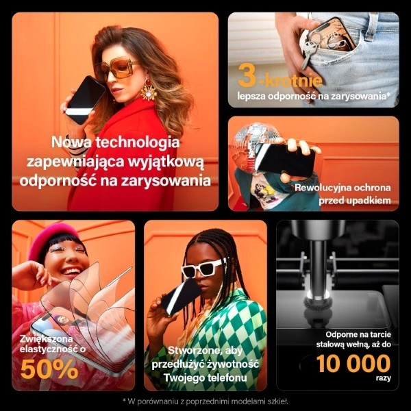 PanzerGlass Re:fresh Glass for iPhone 15 Pro Max with a positionereng