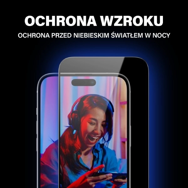 PanzerGlass Ultra-Wide Fit Tempered Glass with Glare and Blue Light Filter with Positioner for iPhone 15 Pluseng