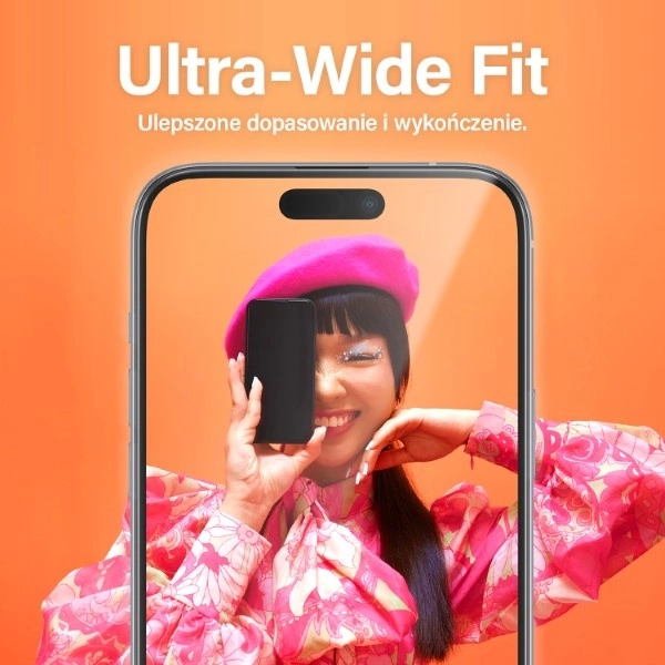 PanzerGlass Ultra-Wide Fit tempered glass with positioner for iPhone 15 Pluseng