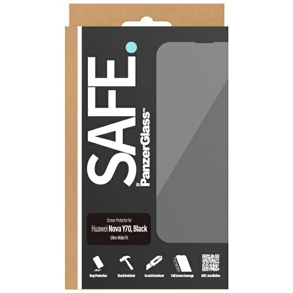 SAFE by PanzerGlass tempered glass for Huawei Nova Y70 / Y70 Plus / Y71 - with black frameeng