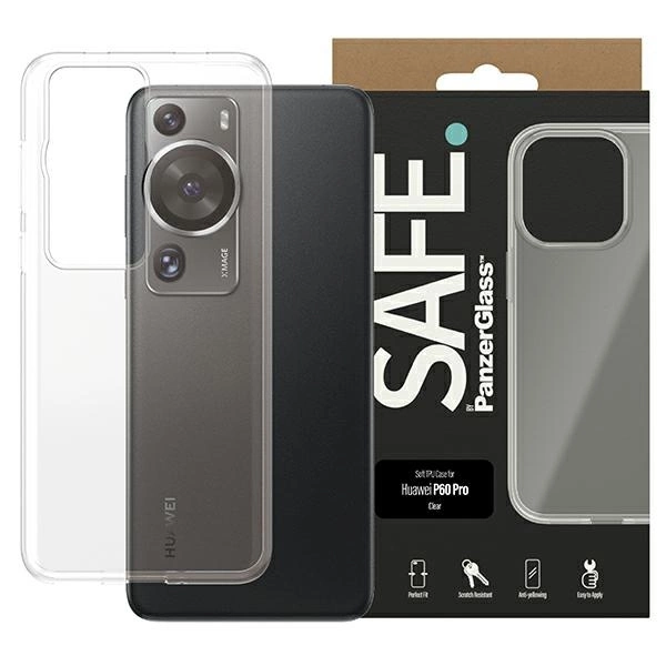 SAFE by PanzerGlass case for Huawei P60 Pro - transparenteng