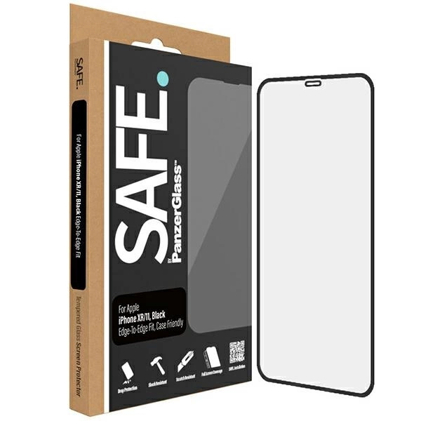 SAFE by PanzerGlass Edge-to-Edge tempered glass for iPhone 11 / Xr - with black frameeng