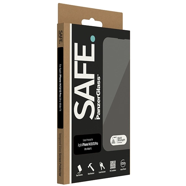 SAFE by PanzerGlass Ultra-Wide Fit Tempered Glass for iPhone 14/13/13 Proeng