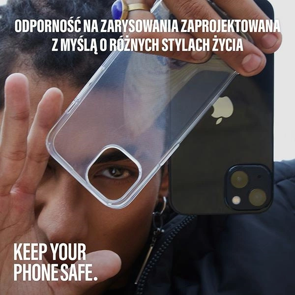 SAFE by PanzerGlass recycled TPU case for iPhone 15 Plus - transparenteng