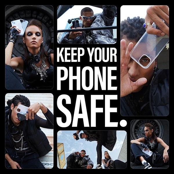 SAFE by PanzerGlass recycled TPU case for iPhone 15 Pro Max - transparenteng