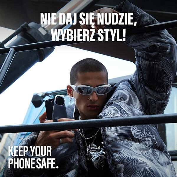 SAFE by PanzerGlass recycled TPU case for iPhone 15 Pro Max - transparenteng