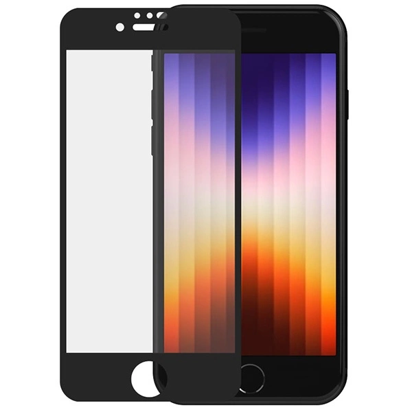 SAFE by PanzerGlass Edge-to-Edge tempered glass for iPhone SE 2020 / SE 2022 / 8 / 7 / 6 / 6s - with black frameeng