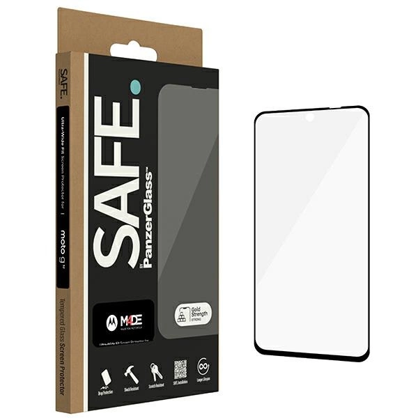 SAFE by PanzerGlass Ultra-Wide Fit tempered glass for Motorola Moto G32eng