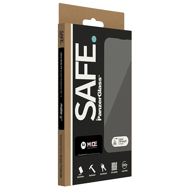 SAFE by PanzerGlass Ultra-Wide Fit tempered glass for Motorola Moto G32eng