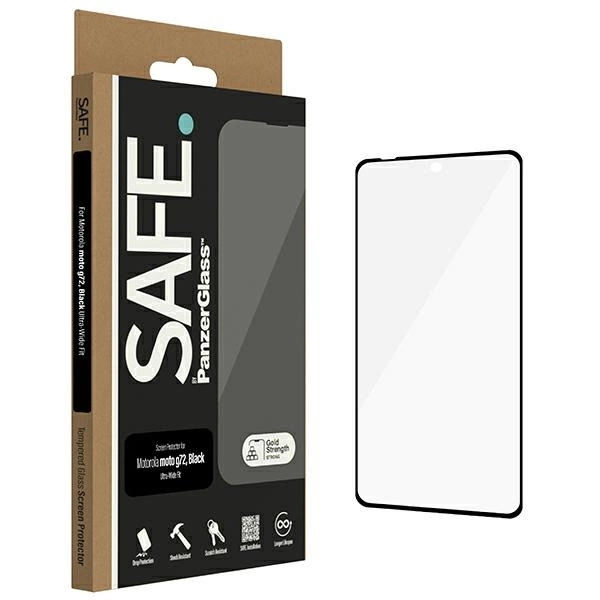 SAFE by PanzerGlass Ultra-Wide Fit tempered glass for Motorola Moto G72eng