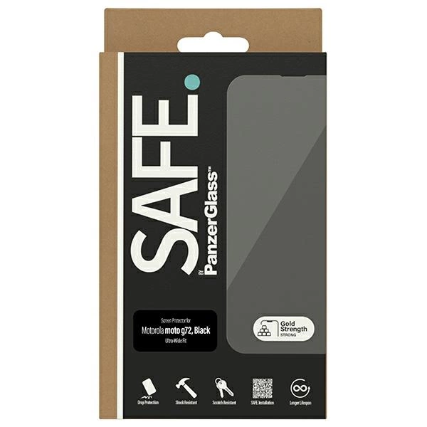 SAFE by PanzerGlass Ultra-Wide Fit tempered glass for Motorola Moto G72eng