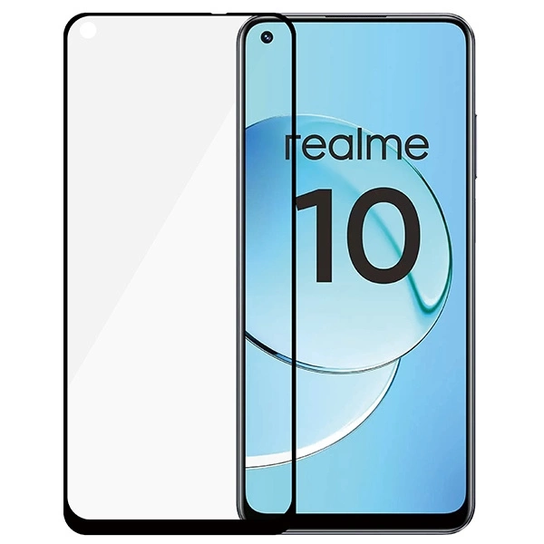 SAFE by PanzerGlass Ultra-Wide Fit Tempered Glass on Realme 10 - with Black Frameeng