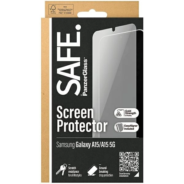 SAFE by PanzerGlass Ultra-Wide Fit Tempered Glass for Samsung Galaxy A15 / A15 5Geng