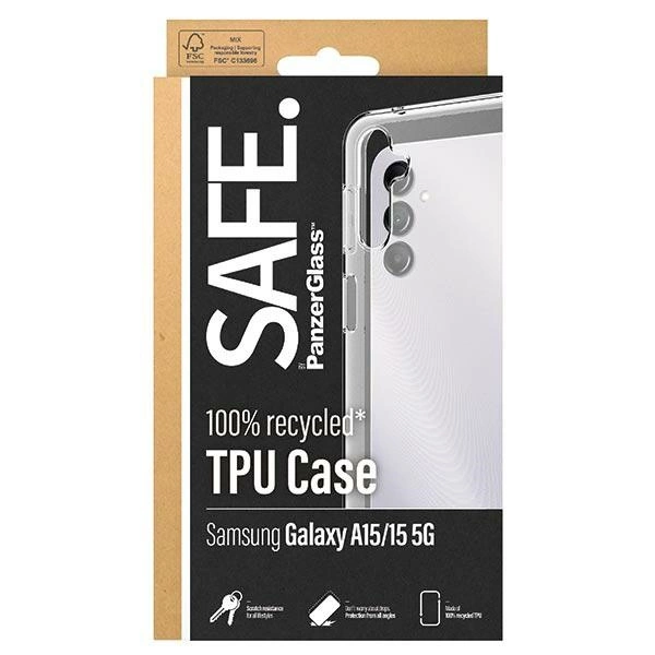 SAFE by PanzerGlass case for Samsung Galaxy A15 / A15 5G - transparenteng