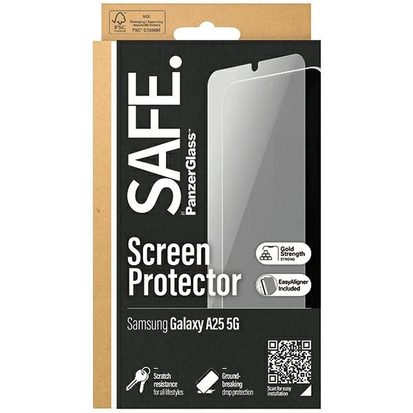 SAFE by PanzerGlass Ultra-Wide Fit tempered glass for Samsung Galaxy A25 5Geng