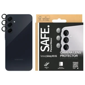 SAFE by PanzerGlass camera cover for Samsung Galaxy A55 5G - with black frameeng