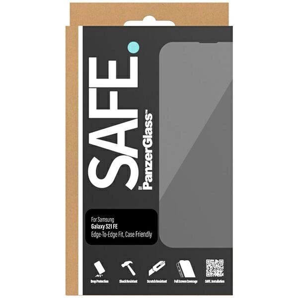 SAFE by PanzerGlass Edge-to-Edge tempered glass for Samsung Galaxy S21 FE - with black frameeng