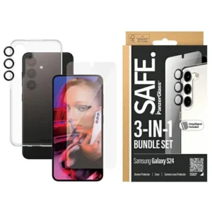 SAFE by PanzerGlass set case + protective film + camera cover for Samsung Galaxy S24eng