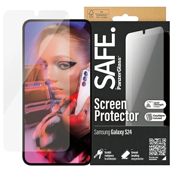 SAFE by PanzerGlass Ultra-Wide Fit tempered glass for Samsung Galaxy S24eng