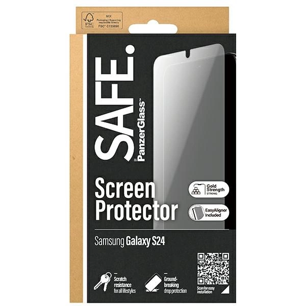 SAFE by PanzerGlass Ultra-Wide Fit tempered glass for Samsung Galaxy S24eng
