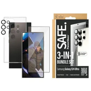 SAFE by PanzerGlass Set Case + Protective Film + Camera Protector for Samsung Galaxy S24 Ultraeng