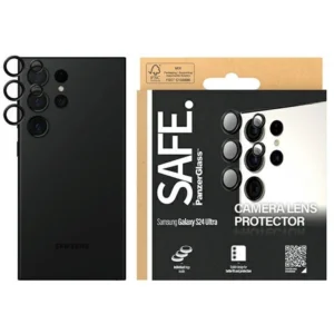 SAFE by PanzerGlass camera cover for Samsung Galaxy S24 Ultra - with black frameeng