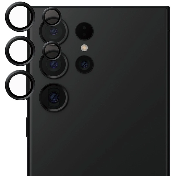SAFE by PanzerGlass camera cover for Samsung Galaxy S24 Ultra - with black frameeng