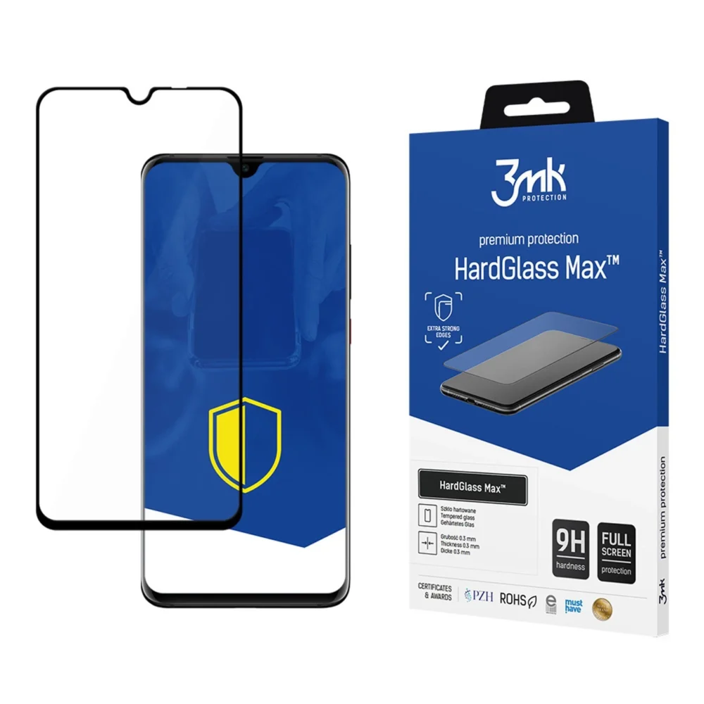 9H 3mk HardGlass Max™ glass on Huawei P30 Proeng