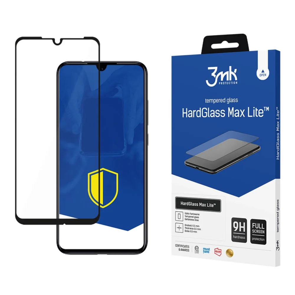 9H 3mk HardGlass Max Lite™ glass on Xiaomi Redmi Note 7eng