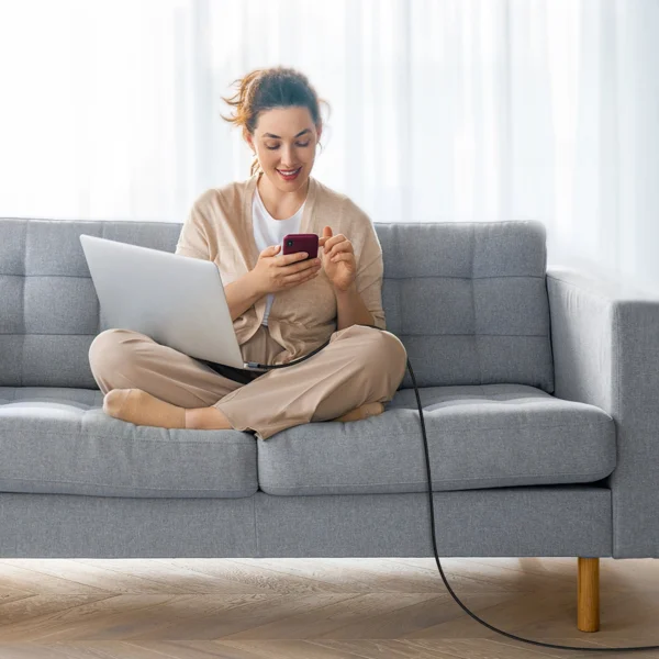 Choetech XCC-1014 USB-C / USB-C PD 60W cable - grayeng