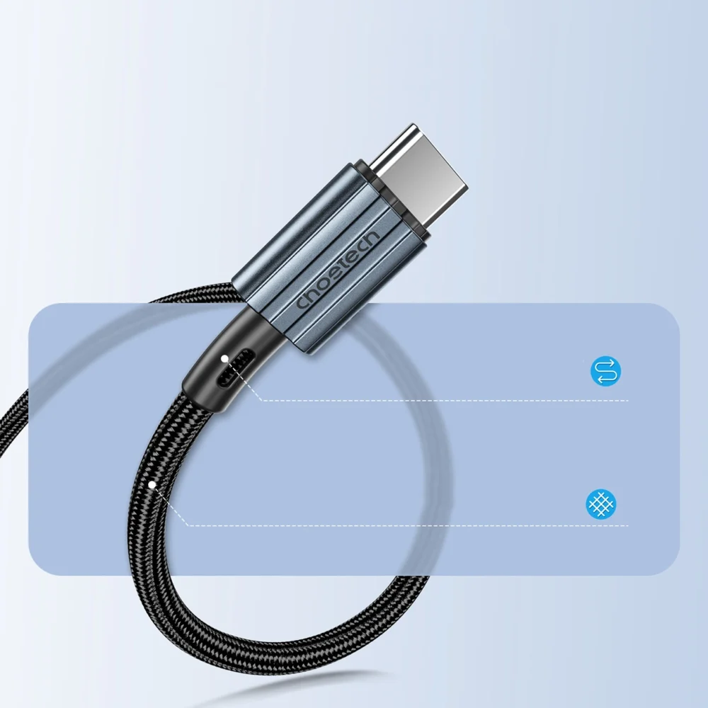 Choetech XCC-1014 USB-C / USB-C PD 60W cable - grayeng