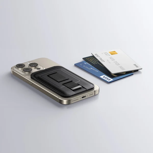 Ugreen Magnetic Wallet 45166 magnetic MagSafe with stand and finger holder - blackeng