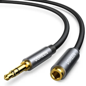 Ugreen AV118 10538 cable 3.5 mm mini jack (male) / 3.5 mm mini jack (female) 5m - silvereng