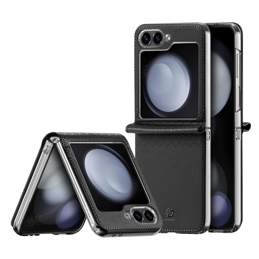 Dux Ducis Brill leather case for Samsung Galaxy Z Flip 6 - blackeng