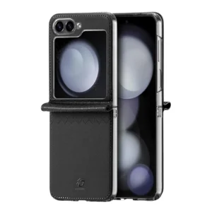 Dux Ducis Brill leather case for Samsung Galaxy Z Flip 6 - blackeng