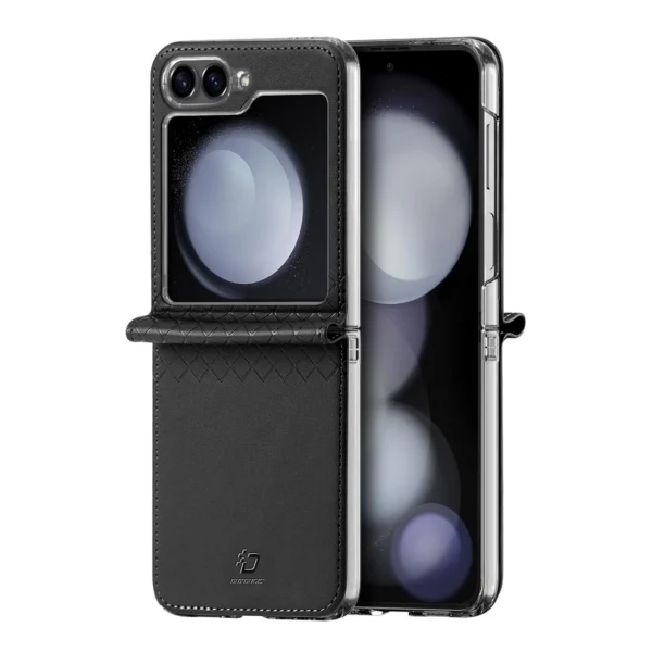 Dux Ducis Brill leather case for Samsung Galaxy Z Flip 6 - blackeng