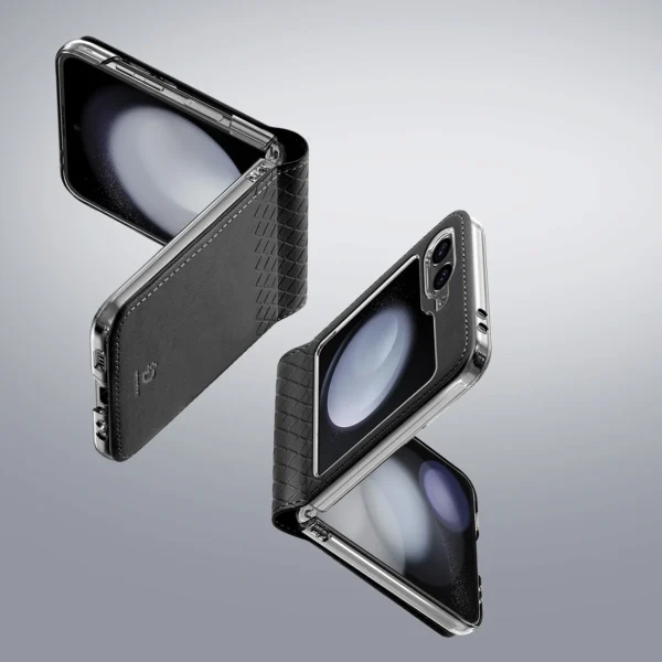Dux Ducis Brill leather case for Samsung Galaxy Z Flip 6 - blackeng