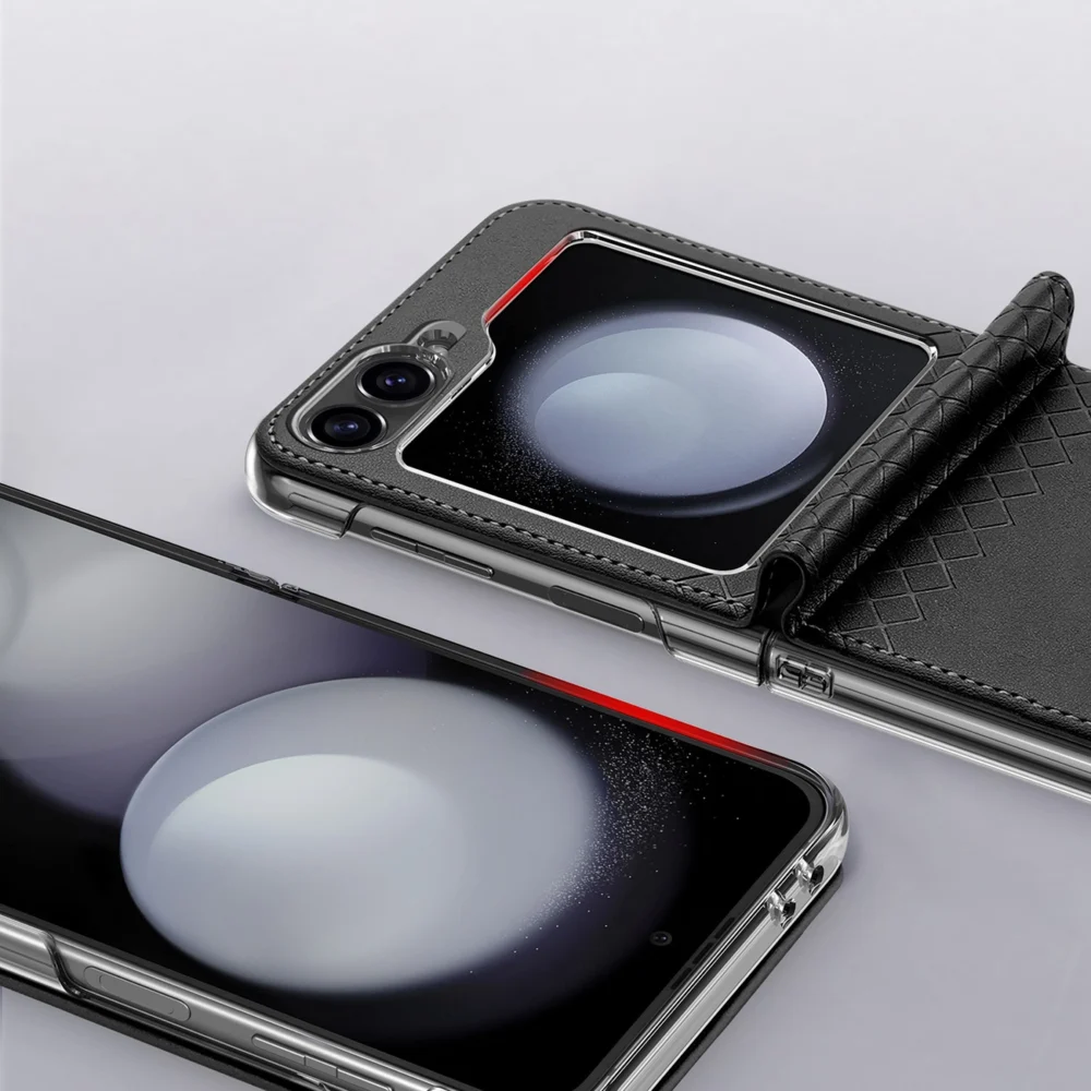 Dux Ducis Brill leather case for Samsung Galaxy Z Flip 6 - blackeng