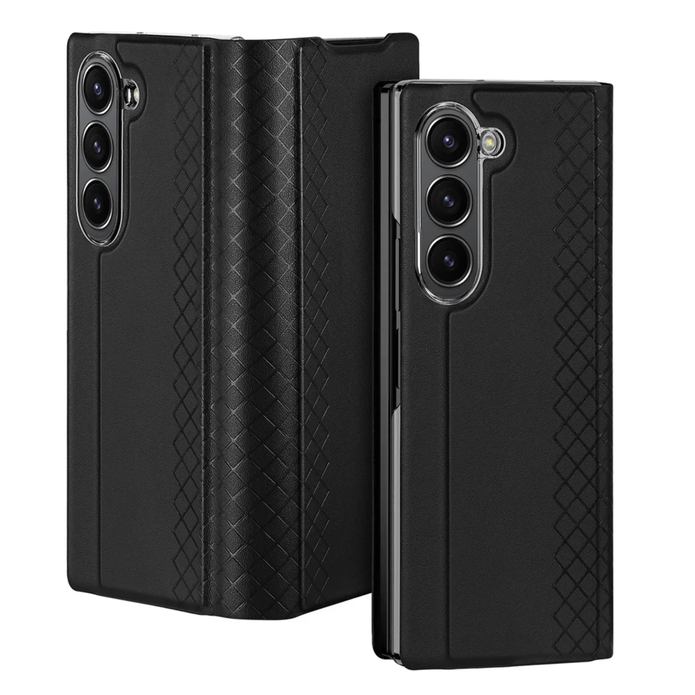Dux Ducis Brill leather case for Samsung Galaxy Z Fold 6 with flap and card slot - blackeng