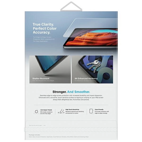 Uniq Optix Clear tempered glass with applicator for iPad Air 11" 2024eng