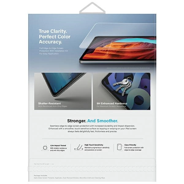 Uniq Optix Clear tempered glass with applicator for iPad Air 13" 2024eng