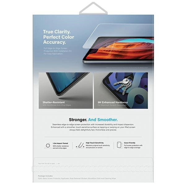 Uniq Optix Clear tempered glass with applicator for iPad Pro 11" 2024eng