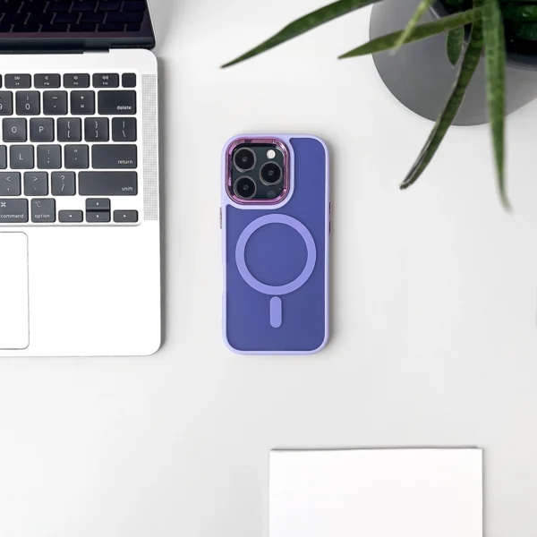 Magnetic Collection MagSafe iPhone 16 Case - Purpleeng