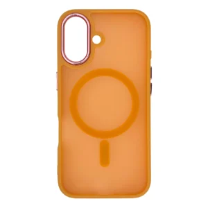 Magnetic Collection MagSafe iPhone 16 Case - Orangeeng