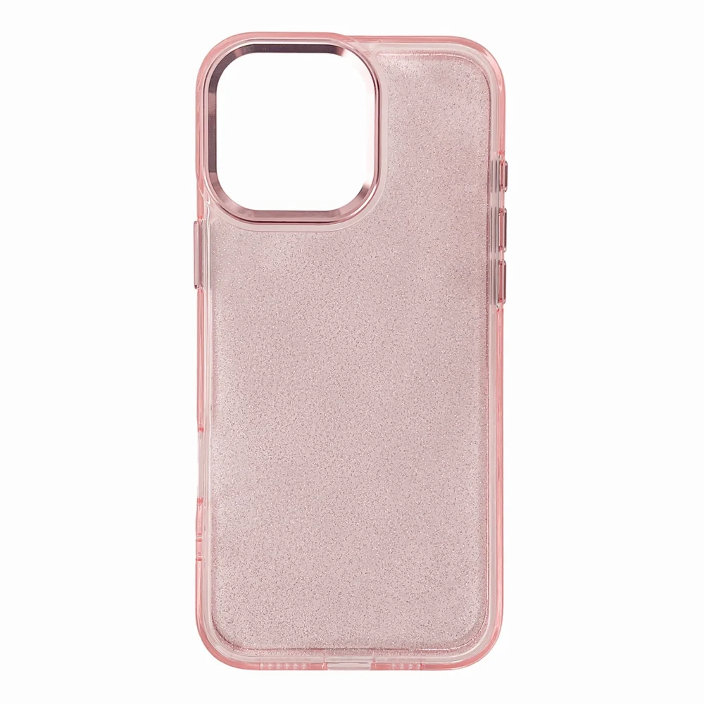 Glitter Case for iPhone 16 Pro - pink with glittereng