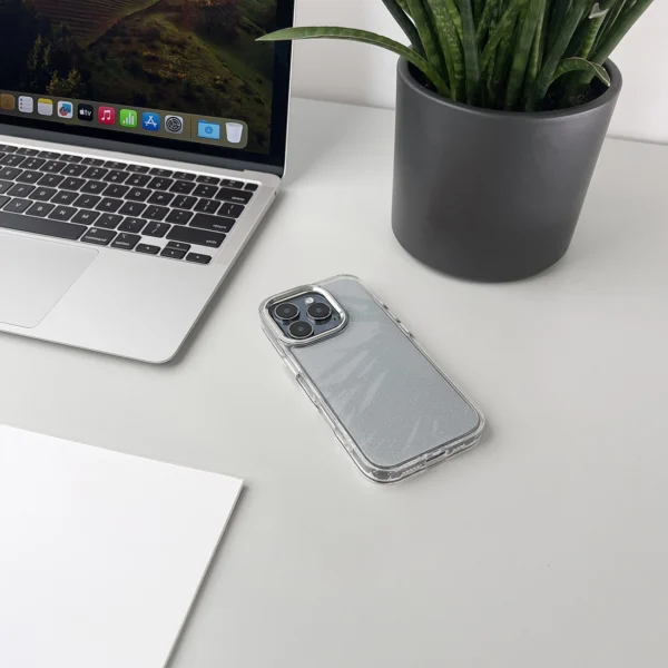 Glitter Case for iPhone 16 Pro Max - transparent with glittereng