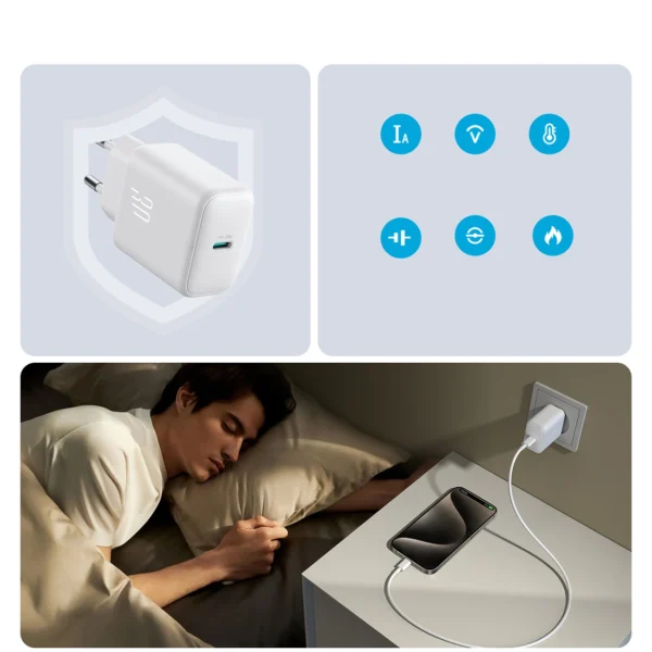 Joyroom JR-TCF24 USB-C PD 30W QC SFC network charger - whiteeng
